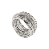 Anello Filodellavita Classic 13 fili in Argento 925 e 16 Diamanti Bianchi