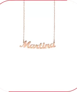 Collana Nome Oro Rosa