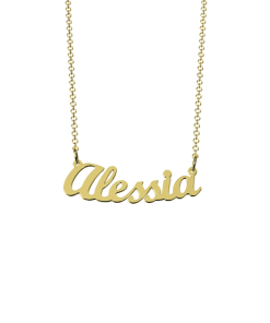 Collana Nome Oro Giallo
