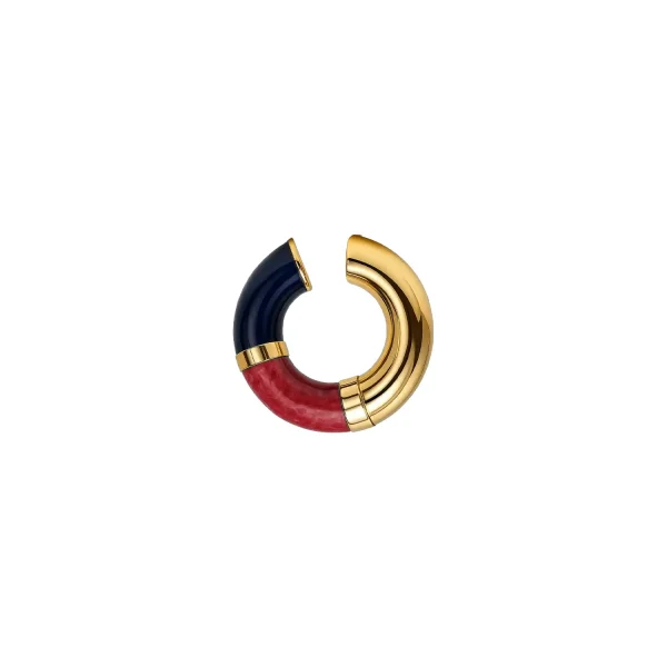 Earcuff 90's Baby - Blu \ Rosso - Oro giallo