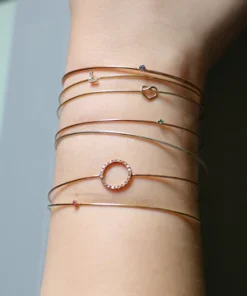 Alternative view of Bracciale Nodo Cuore Oro Rosa 9kt