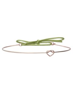 Bracciale Nodo Cuore Oro Rosa 9kt