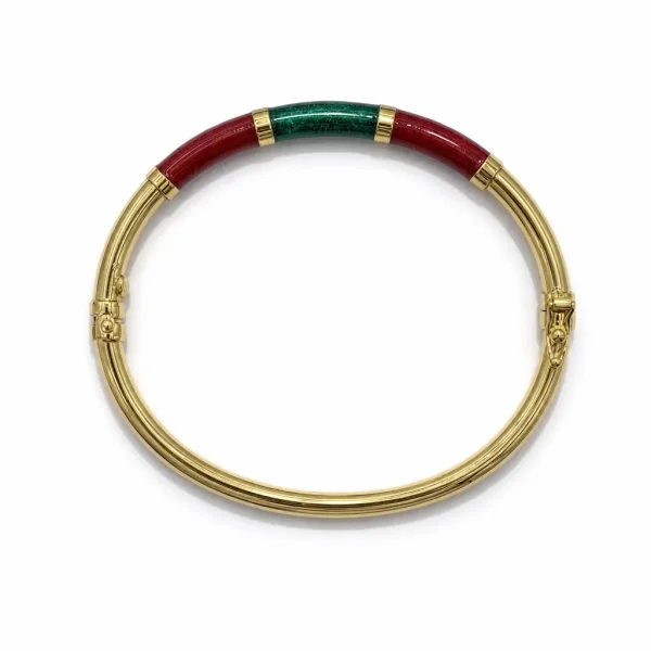 Bracciale 90's Baby - Bordeaux / Verde