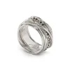 Anello Filodellavita Classic 13 fili in Argento 925 e 16 Diamanti Neri
