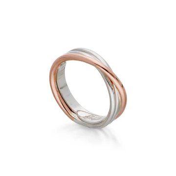 Anello Filodellavita Classic 3 fili in Oro Giallo o Rosa 9kt e Argento 925