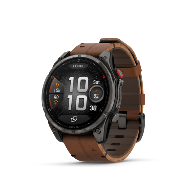 Alternative view of Garmin fenix 8 Pro 47mm Sapphire AMOLED Carbon Grey Titanium - Versione Exclusive