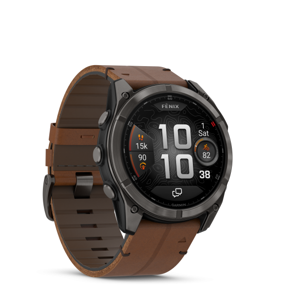 Alternative view of Garmin fenix 8 Pro 51mm Sapphire AMOLED Carbon Grey Titanium - Versione Exclusive