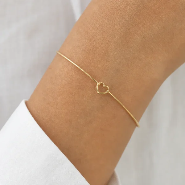 Alternative view of Bracciale Nodo Cuore Oro Giallo 9kt