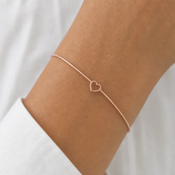 Alternative view of Bracciale Nodo Cuore Oro Rosa 9kt
