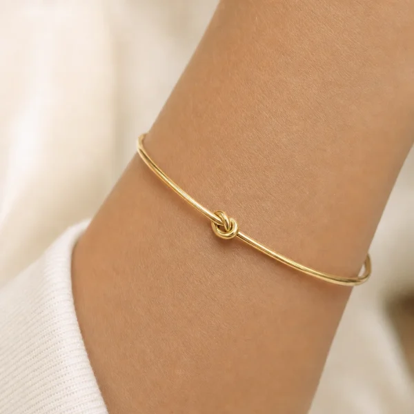 Alternative view of Bracciale NODO D'AMORE - Oro Giallo 9kt