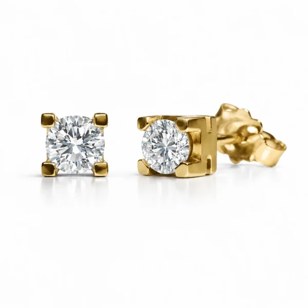 Alternative view of Orecchini Punto Luce Griffe Oro18kt